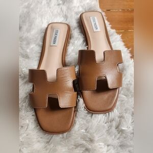 Steve Madden Women's Leather Slide Sandals